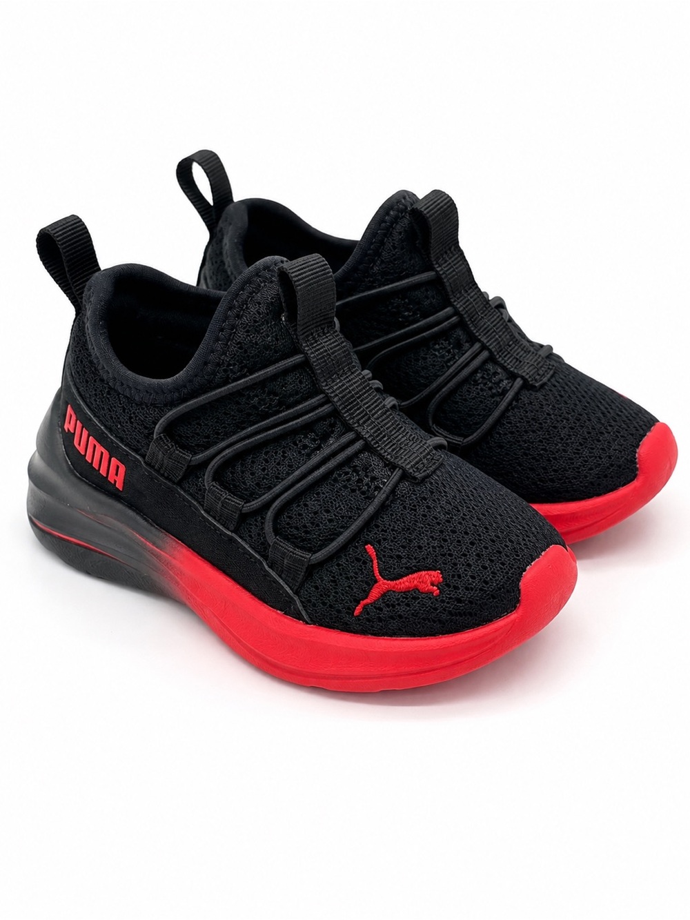 Puma Kids One4All Slip-On Sneakers Black Red Size 5C Toddler 43248